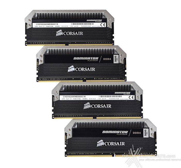 Corsair Dominator Platinum DDR4 3600MHz 16GB 3. Presentazione delle memorie 1