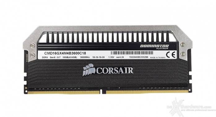 Corsair Dominator Platinum DDR4 3600MHz 16GB 3. Presentazione delle memorie 3