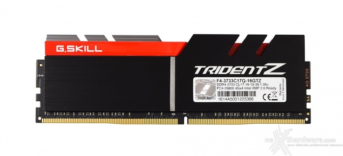 G.SKILL Trident Z 3733MHz 16GB 2. Presentazione delle memorie 3