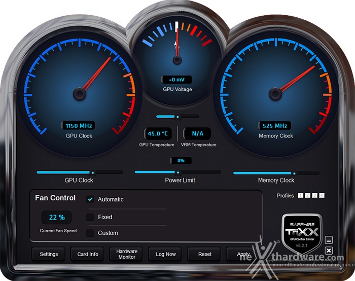 SAPPHIRE NITRO Radeon R9 Fury Tri-X OC 13. Overclock 1