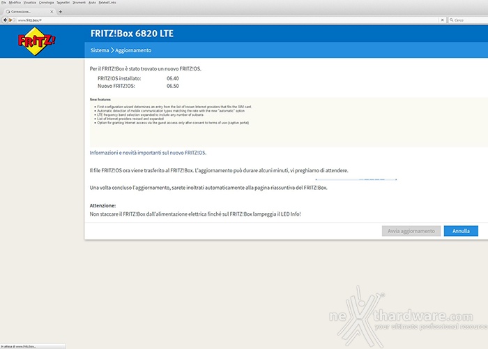 AVM FRITZ!Box 6820 LTE 3. FRITZ!OS - Primo avvio e configurazione  11