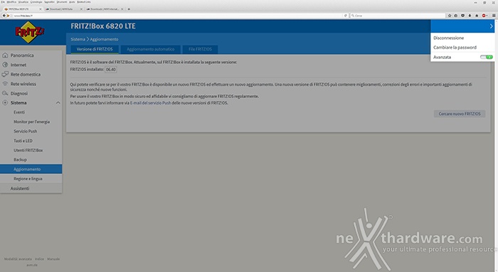 AVM FRITZ!Box 6820 LTE 3. FRITZ!OS - Primo avvio e configurazione  12