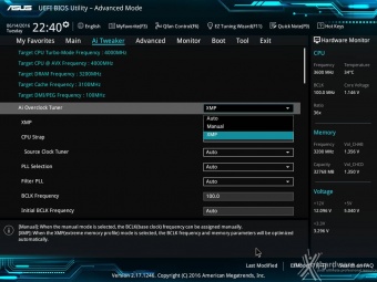 ASUS X99-DELUXE II 9. UEFI BIOS - Ai Tweaker 1