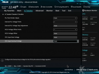 ASUS X99-DELUXE II 9. UEFI BIOS - Ai Tweaker 10