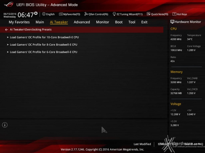 ASUS ROG STRIX X99 GAMING 9. UEFI BIOS - Ai Tweaker 7