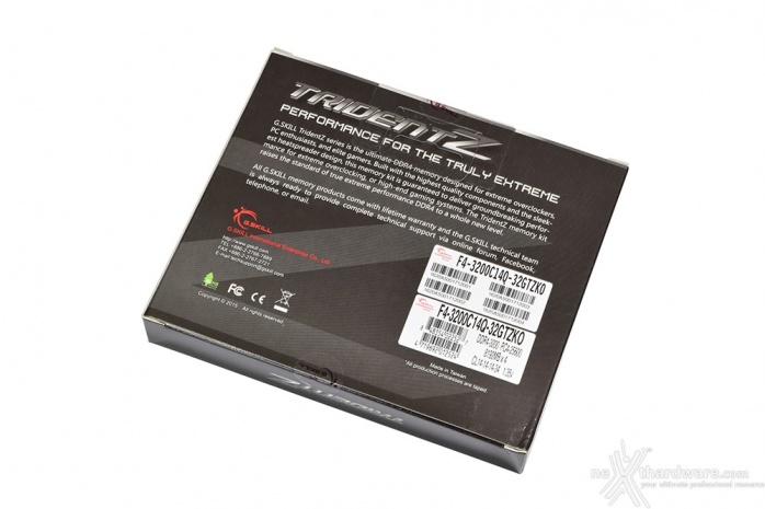G.SKILL Trident Z 3200MHz C14 32GB 1. Packaging & Bundle 2