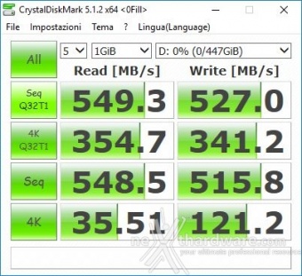 Kingston SSDNow UV400 480GB 10. CrystalDiskMark 5.1.2 3