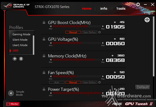 ASUS ROG STRIX GeForce GTX 1080 OC e GTX 1070 OC 17. Overclock 3