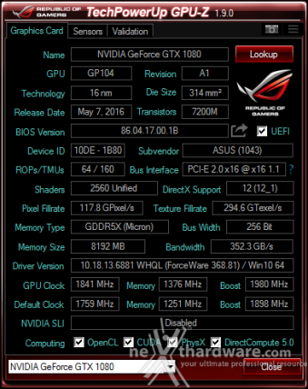 ASUS ROG STRIX GeForce GTX 1080 OC e GTX 1070 OC 17. Overclock 6