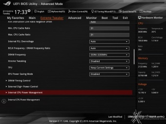 ASUS ROG RAMPAGE V EDITION 10 9. UEFI BIOS - Extreme Tweaker 3