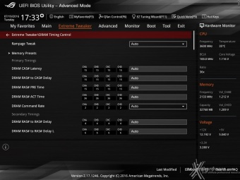 ASUS ROG RAMPAGE V EDITION 10 9. UEFI BIOS - Extreme Tweaker 14