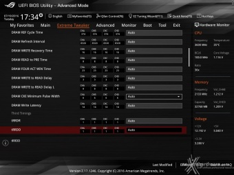 ASUS ROG RAMPAGE V EDITION 10 9. UEFI BIOS - Extreme Tweaker 15