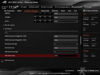 ASUS ROG RAMPAGE V EDITION 10 9. UEFI BIOS - Extreme Tweaker 17
