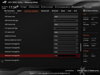 ASUS ROG RAMPAGE V EDITION 10 9. UEFI BIOS - Extreme Tweaker 18