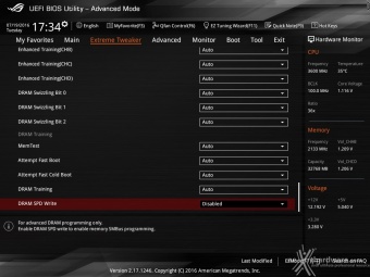 ASUS ROG RAMPAGE V EDITION 10 9. UEFI BIOS - Extreme Tweaker 19