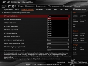 ASUS ROG RAMPAGE V EDITION 10 9. UEFI BIOS - Extreme Tweaker 8