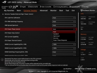 ASUS ROG RAMPAGE V EDITION 10 9. UEFI BIOS - Extreme Tweaker 9