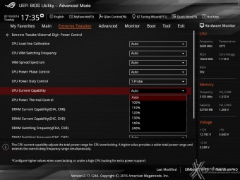 ASUS ROG RAMPAGE V EDITION 10 9. UEFI BIOS - Extreme Tweaker 10