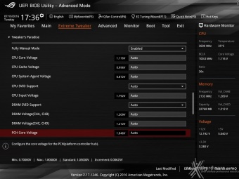 ASUS ROG RAMPAGE V EDITION 10 9. UEFI BIOS - Extreme Tweaker 5