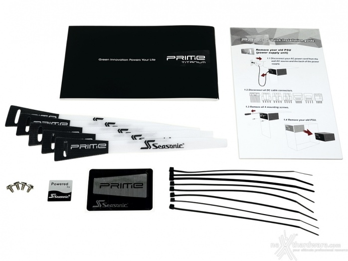 Seasonic PRIME 650W Titanium 1. Packaging & Bundle 6