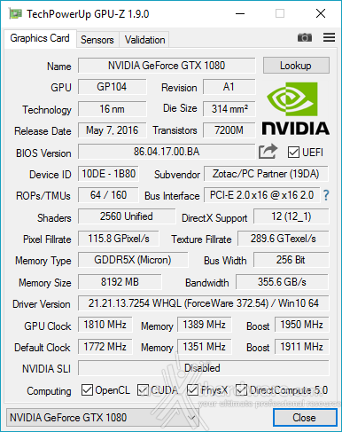 ZOTAC GeForce GTX 1080 & GTX 1070 AMP! Extreme 17. Overclock 6