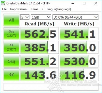 Corsair Neutron XTi 480GB 11. CrystalDiskMark 5.1.2 3