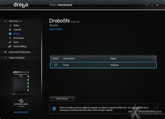 Drobo 5N 4. Primo avvio e impostazioni 7