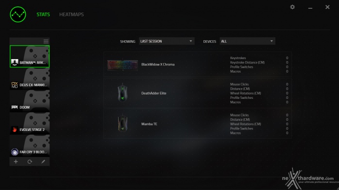 Razer DeathAdder Elite & Gigantus Black Edition 6. Razer STATS & HEATMAPS 2