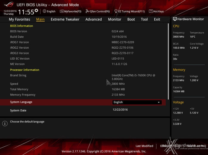 ASUS ROG MAXIMUS IX CODE 7. UEFI BIOS  -  Impostazioni generali 2