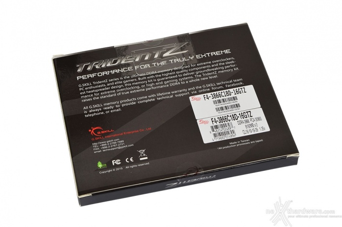 G.SKILL Trident Z 3866MHz 16GB 1. Packaging & Bundle 2