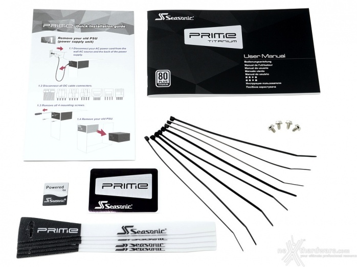 Seasonic PRIME 750W & 850W Titanium 1. Packaging & Bundle 6