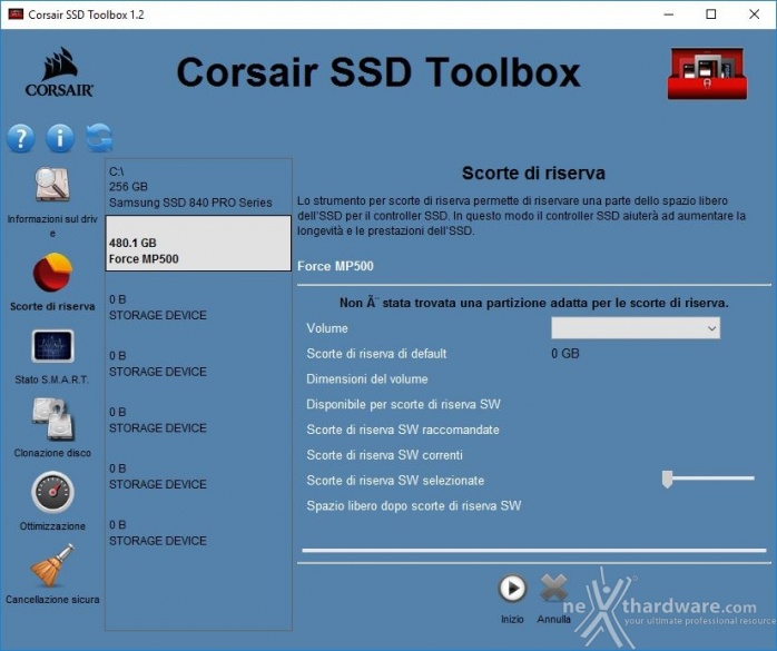 Corsair Force MP500 NVMe 480GB 3. Firmware - TRIM - SSD Toolbox 4