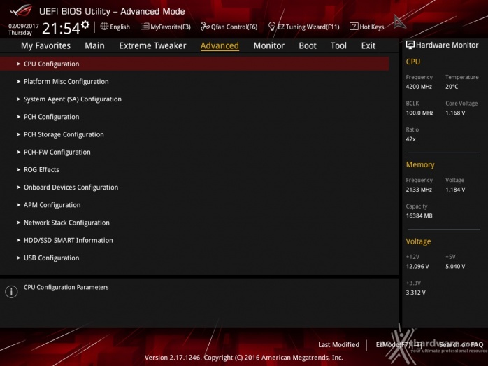 ASUS ROG MAXIMUS IX APEX 7. UEFI BIOS  -  Impostazioni generali 6