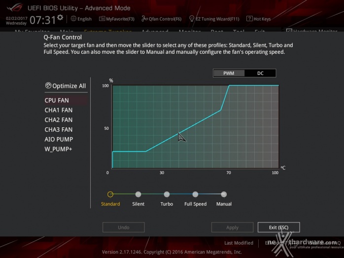 ASUS ROG MAXIMUS IX APEX 7. UEFI BIOS  -  Impostazioni generali 20