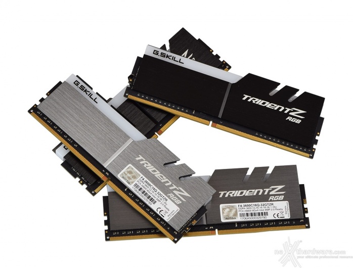 G.SKILL Trident Z RGB 3600MHz 32GB 2. Presentazione delle memorie 1