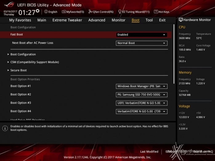 ASUS ROG CROSSHAIR VI HERO 8. UEFI BIOS  -  Impostazioni generali 13