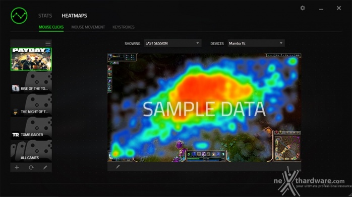 Razer Blackwidow Chroma v2 6. Razer STATS & HEATMAPS 2