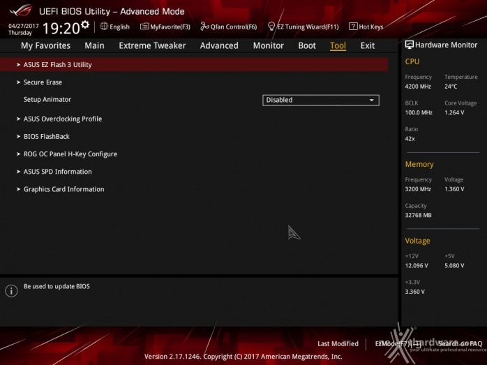 ASUS ROG MAXIMUS IX EXTREME 7. UEFI BIOS  -  Impostazioni generali 11