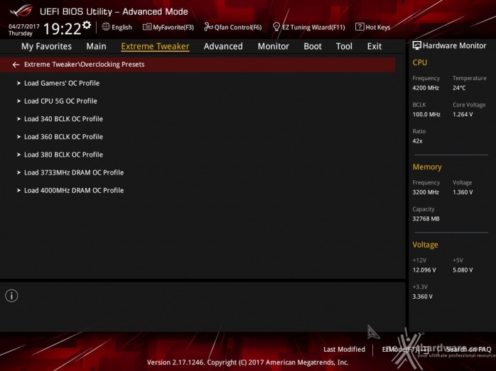 ASUS ROG MAXIMUS IX EXTREME 8. UEFI BIOS - Extreme Tweaker 9