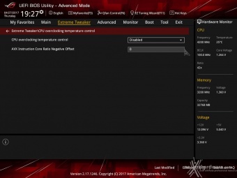 ASUS ROG MAXIMUS IX EXTREME 8. UEFI BIOS - Extreme Tweaker 6