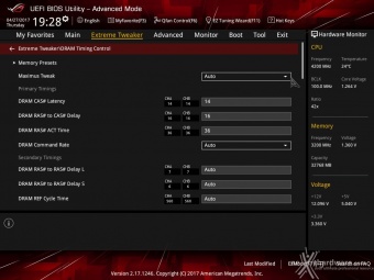 ASUS ROG MAXIMUS IX EXTREME 8. UEFI BIOS - Extreme Tweaker 18