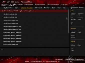 ASUS ROG MAXIMUS IX EXTREME 8. UEFI BIOS - Extreme Tweaker 22
