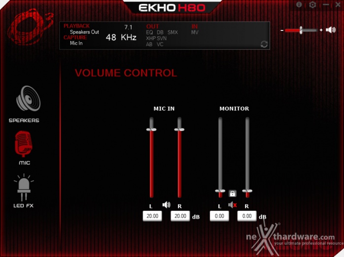 Ozone Ekho H80 4. Software di gestione 2