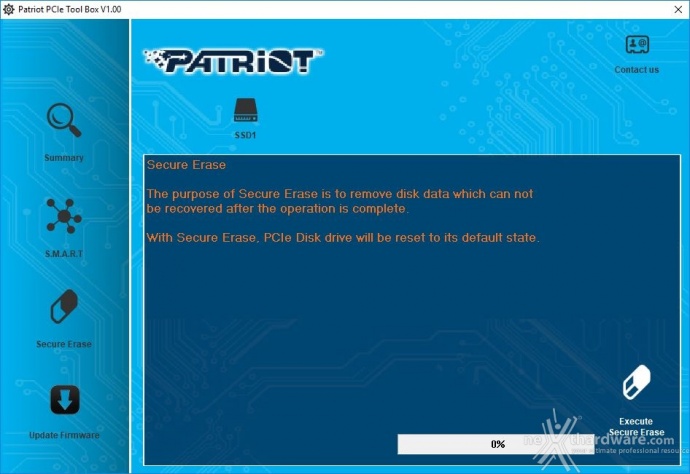 Patriot Hellfire M.2 NVMe 480GB 3. Firmware - TRIM - Patriot PCIe Tool Box 4