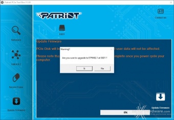 Patriot Hellfire M.2 NVMe 480GB 3. Firmware - TRIM - Patriot PCIe Tool Box 2