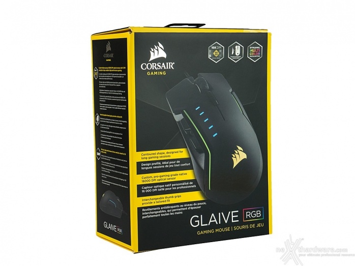 CORSAIR GLAIVE RGB 1. Unboxing 1