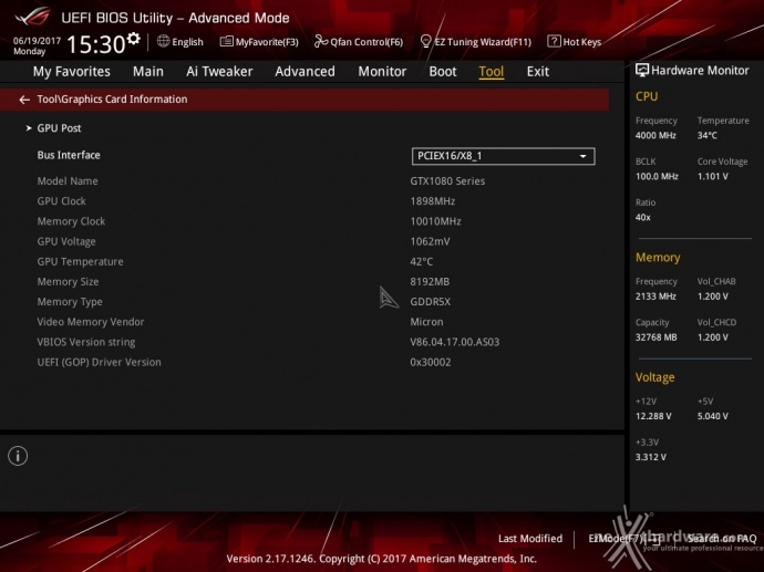 ASUS ROG STRIX X299-E GAMING 7. UEFI BIOS  -  Impostazioni generali 16