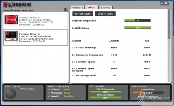 Kingston KC1000 480GB 3. Firmware - TRIM - Kingston SSD Manager 3