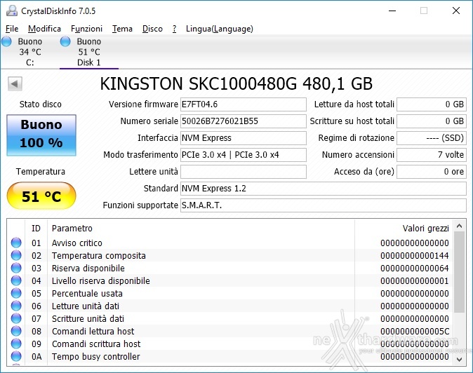 Kingston KC1000 480GB 3. Firmware - TRIM - Kingston SSD Manager 1