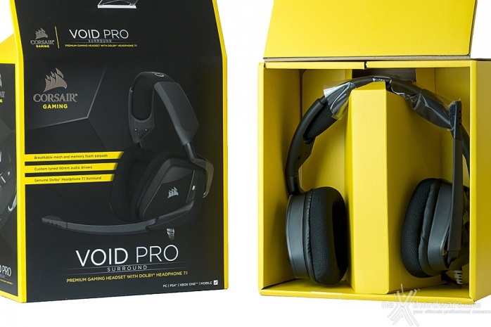 CORSAIR VOID PRO Surround & Wireless 1. Unboxing 4